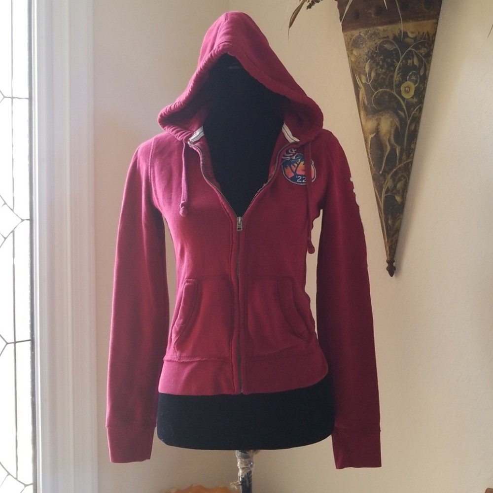 Hollister Womens Burgundy Sweatshirt